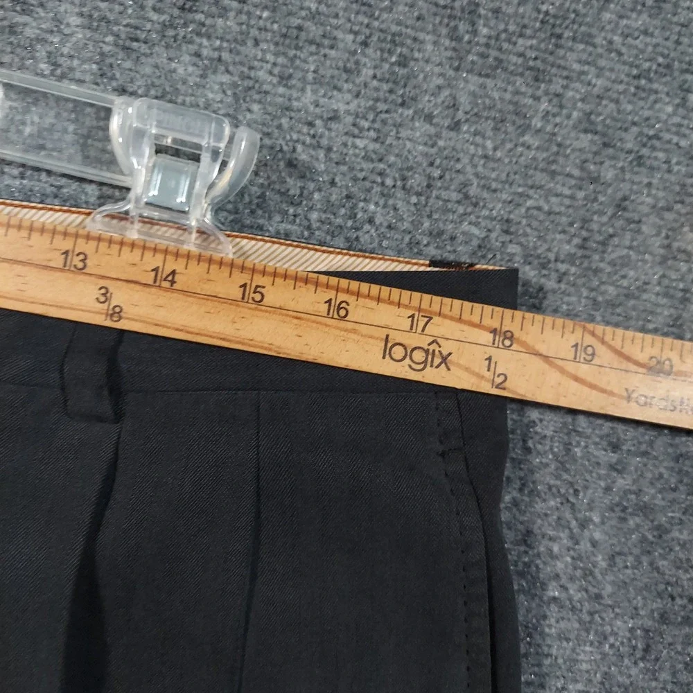 Tommy Bahama Shorts Mens 36 Black Silk Blend Pleated Dress Casual Comfort Luxury